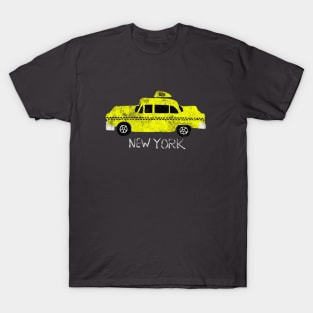Yellow Cab New York City Souvenir Retro Print Retro, Gift T-Shirt